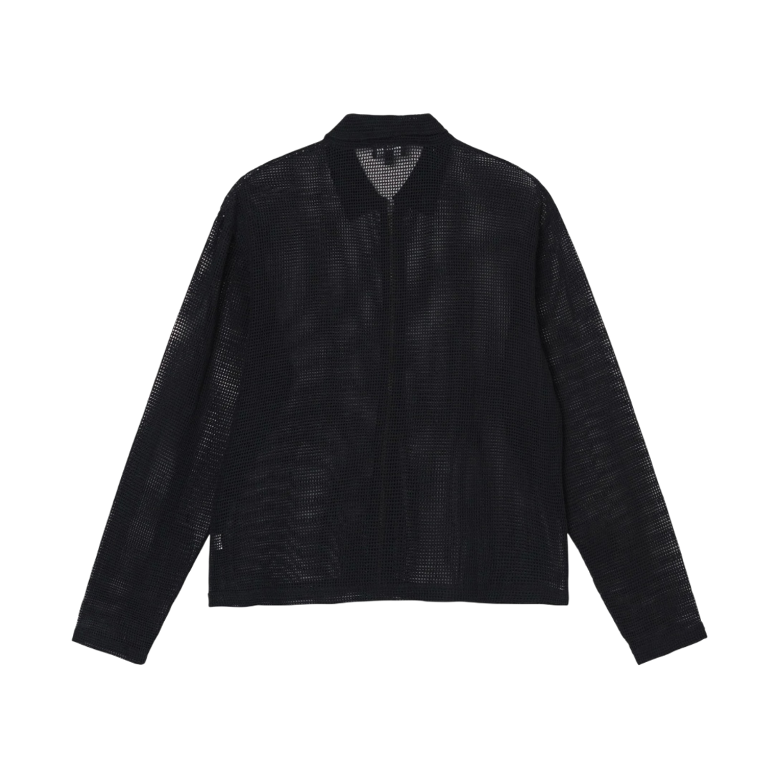 스투시 코튼 메쉬 집 롱슬리브 셔츠 블랙(Stussy Cotton Mesh Zip LS Shirt Black) - 2