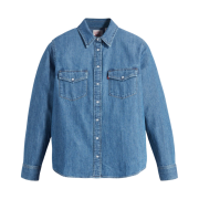 Levi's Women Essential Western Shirt Medium Indigo
