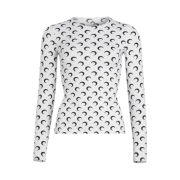 (W) Marine Serre Second Skin Top White Moon