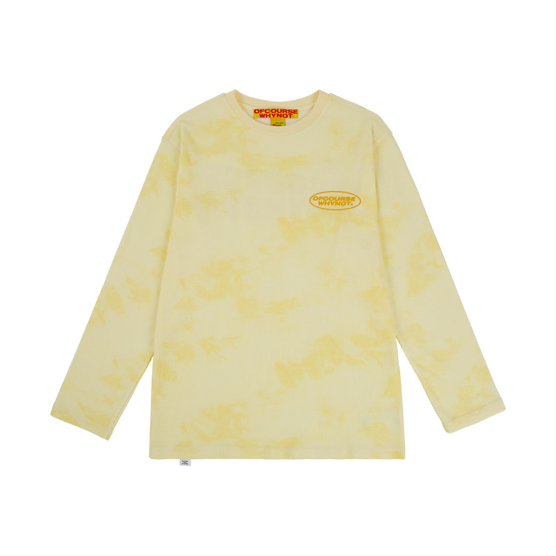 오브콜스와이낫 컬러풀 드림 롱 슬리브 티셔츠 옐로우(ofcoursewhynot Colorful Dream LS T-Shirt Yellow)