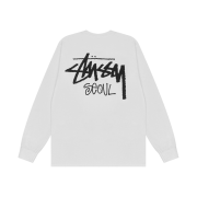 Stussy Stock Seoul LS T-Shirt White 2023