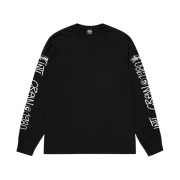 Stussy International Pigment Dyed LS T-Shirts Black