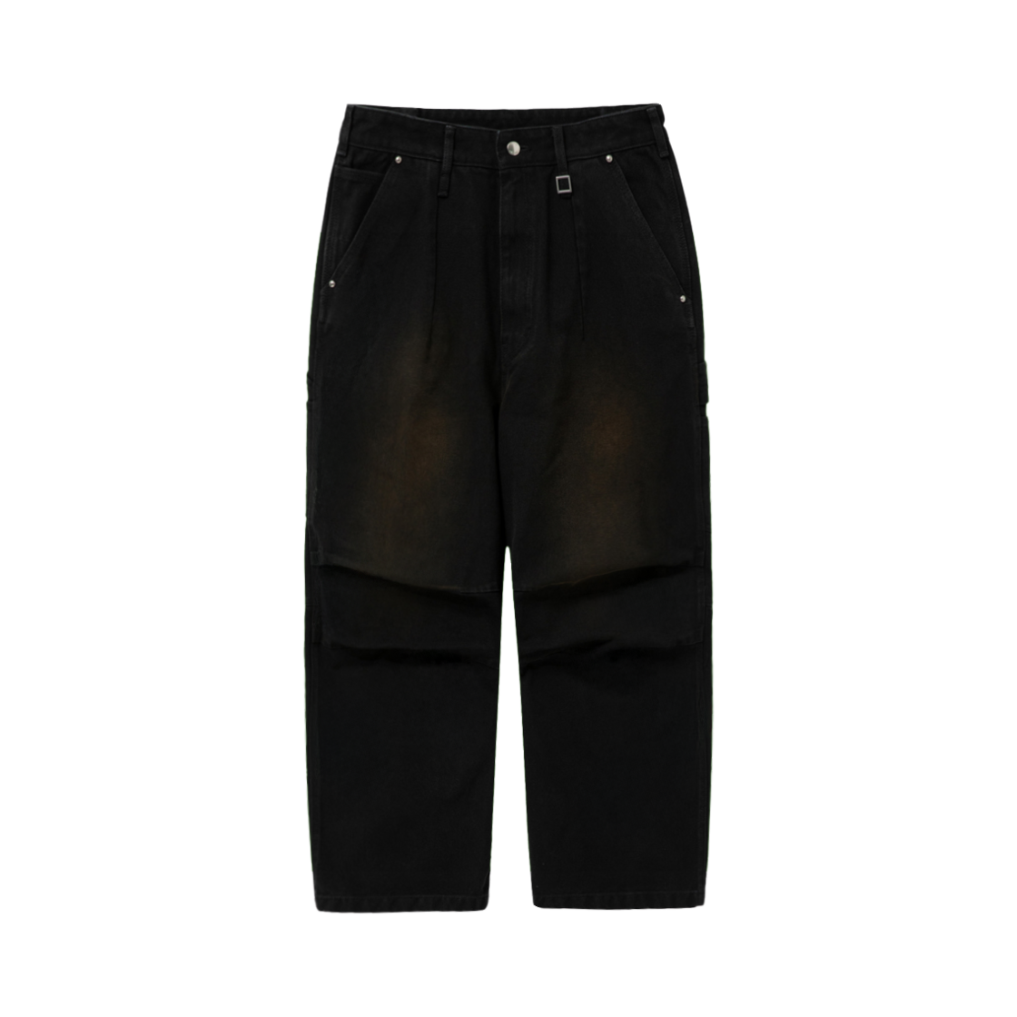 W251PT26986B Wooyoungmi 3D Wide Denim Pants Black