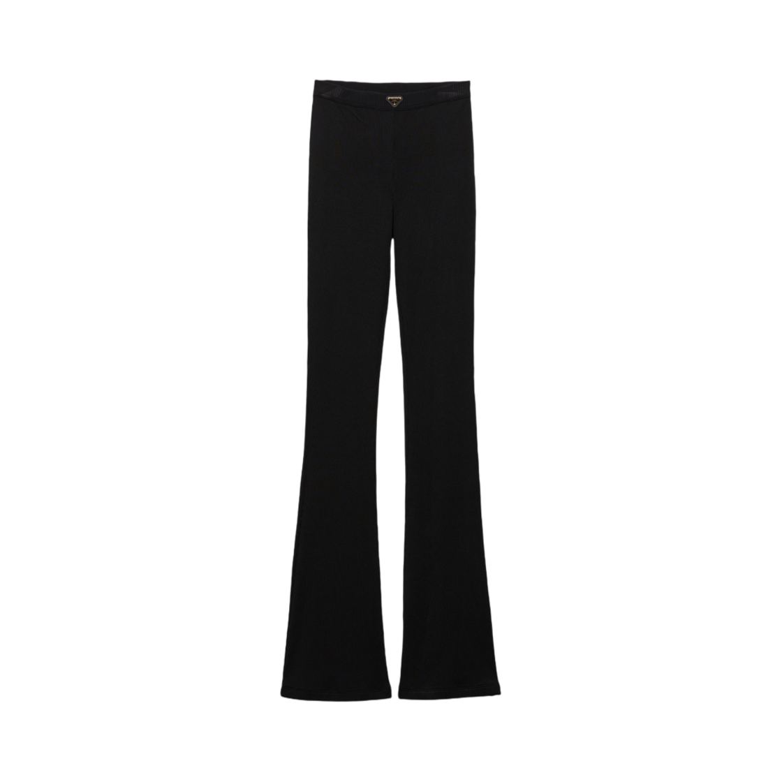 32164-16S9-F0002 (W) Prada Ribbed Knit Jersey Pants Black