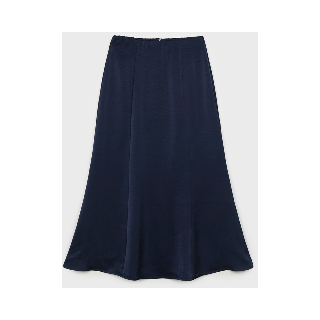 P0000BAC_01 Greenbutter Silky banding Skirt Navy