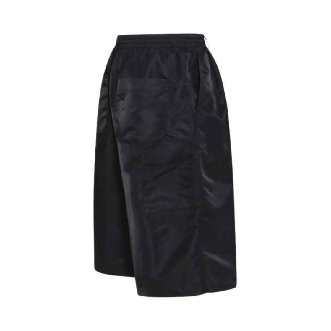 엠제이디 x 코인 서울 투 턱 리나일론 와이드 카펜터 버뮤다 팬츠 블랙(MJD x Koin Seoul Two Tuck Re-Nylon Wide Carpenter Bermuda Pants Black)