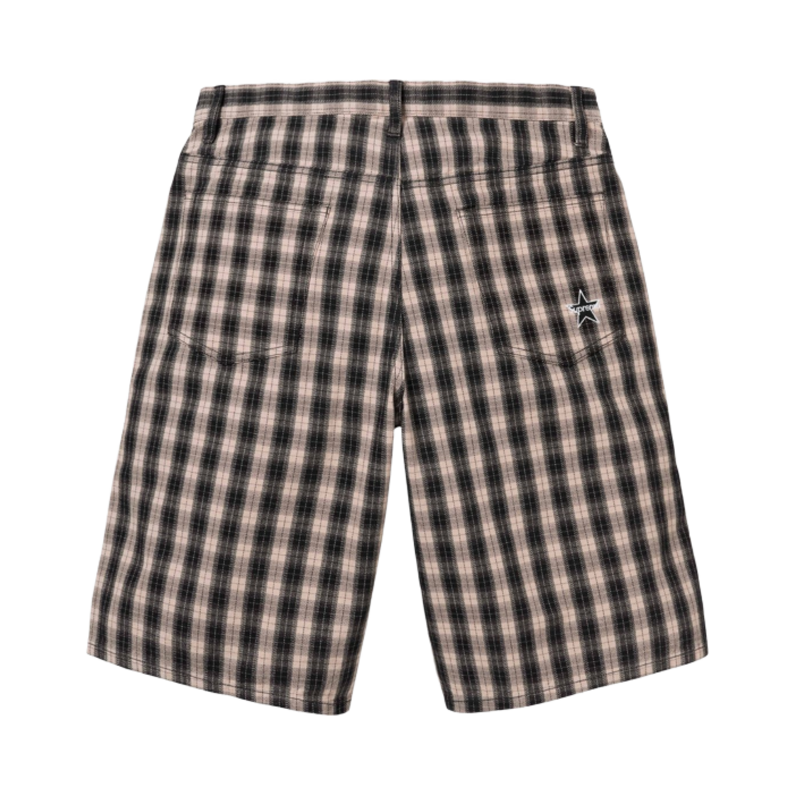 슈프림 플레이드 배기 쇼트 블랙 - 24SS(Supreme Plaid Baggy Short Black - 24SS) - 2