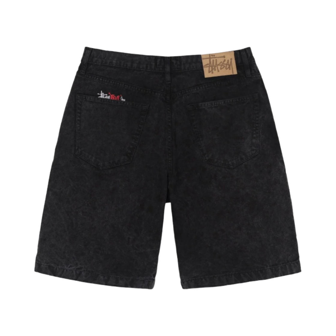 パンツ Stussy Washed Canvas BIG OL Shorts black Stussy Big Ol' Washed Canvas Short Black Men's - SS24 - US