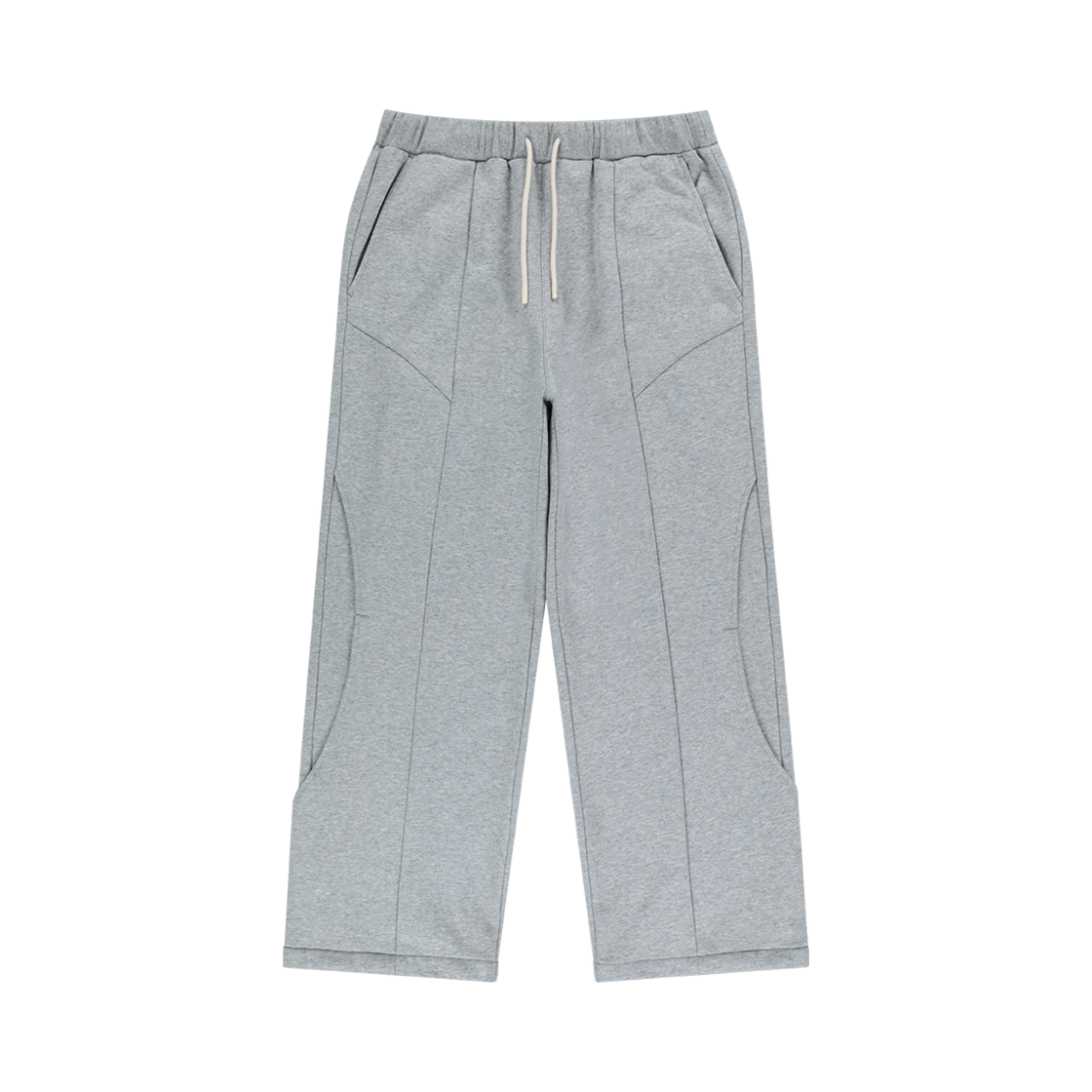 오프그리드 커브드 인시전 헤비 스웨트 와이드 팬츠 멜란지 그레이(OFFGRID Curved Incision Heavy Sweat Wide Pants M/Grey)