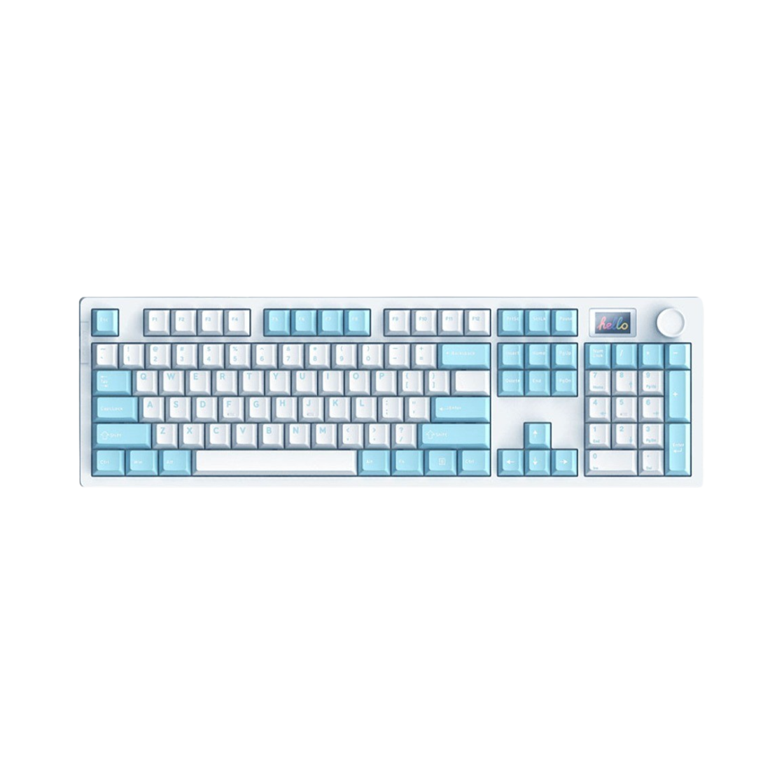 A104PRO Dareu A104 PRO Wired/Wireless Gasket Mount Mechanical Keyboard Violet Pro Ice Blue English Layout (Korean Ver.)