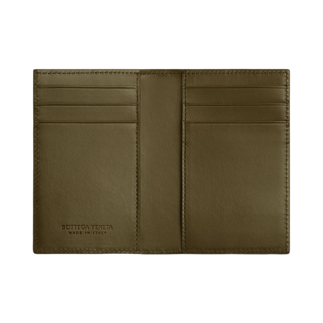 보테가 베네타 인트레치아토 플랩 카드 케이스 머드(Bottega Veneta Intrecciato Flap Card Case Mud) - 2
