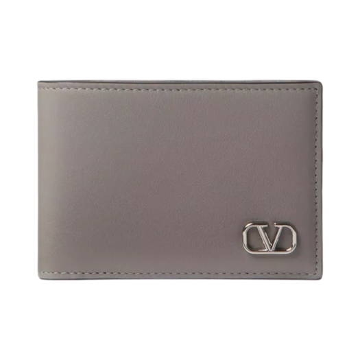 Valentino Vlogo Signature US Dollar Wallet Pearl Grey