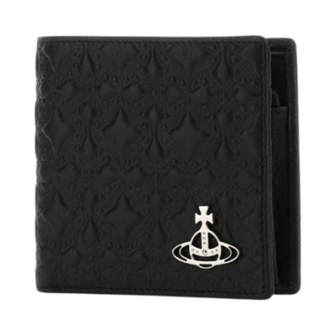 비비안 웨스트우드 엠보스드 코인 포켓 블랙(Vivienne Westwood Embossed Man Wallet With Coin Pocket Black) - 2