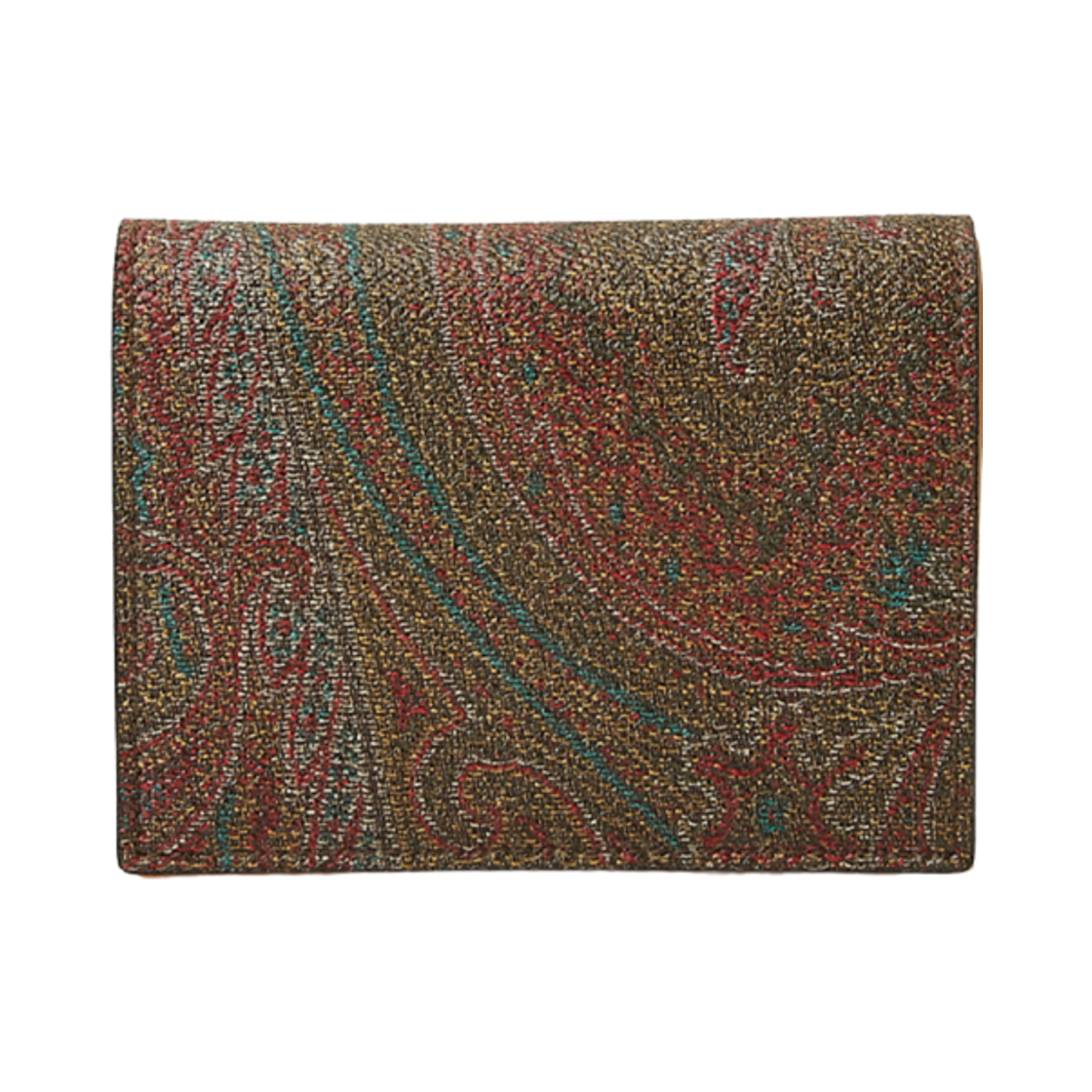 0I0038010600 Etro Paisley Card Holder Brown