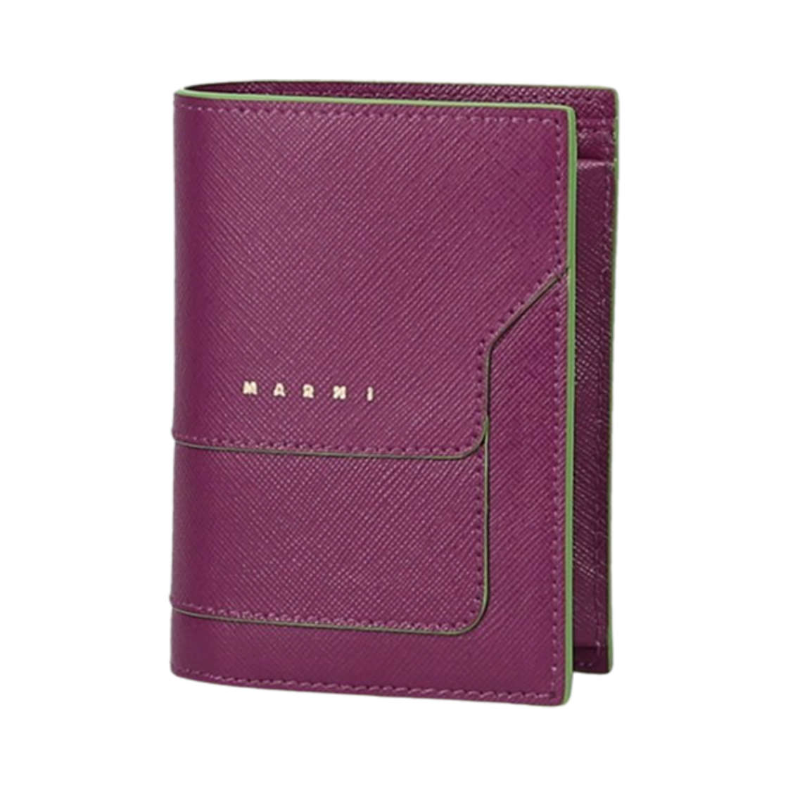 마르니 사피아노 모노컬러 반지갑 퍼플(Marni Saffiano Mono-Coloured Bi-Fold Wallet Purple)