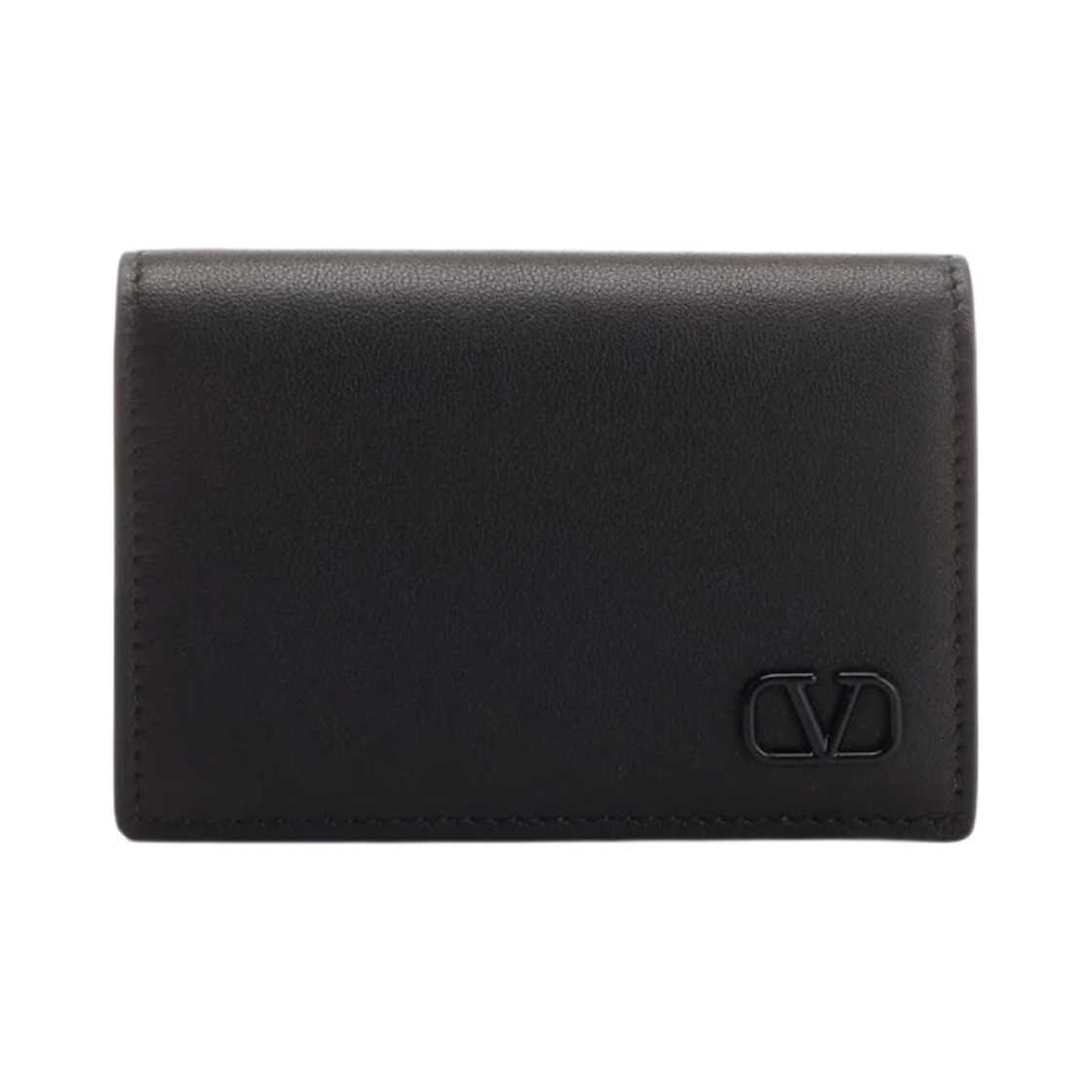 P0U14ZQU0NO Valentino Vlogo Signature Card Holder Black