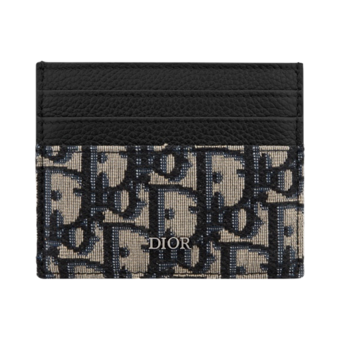 디올 카드 홀더 베이지 & 블랙 디올 오블리크 자카드(Dior Card Holder Beige & Black Dior Oblique Jacquard)