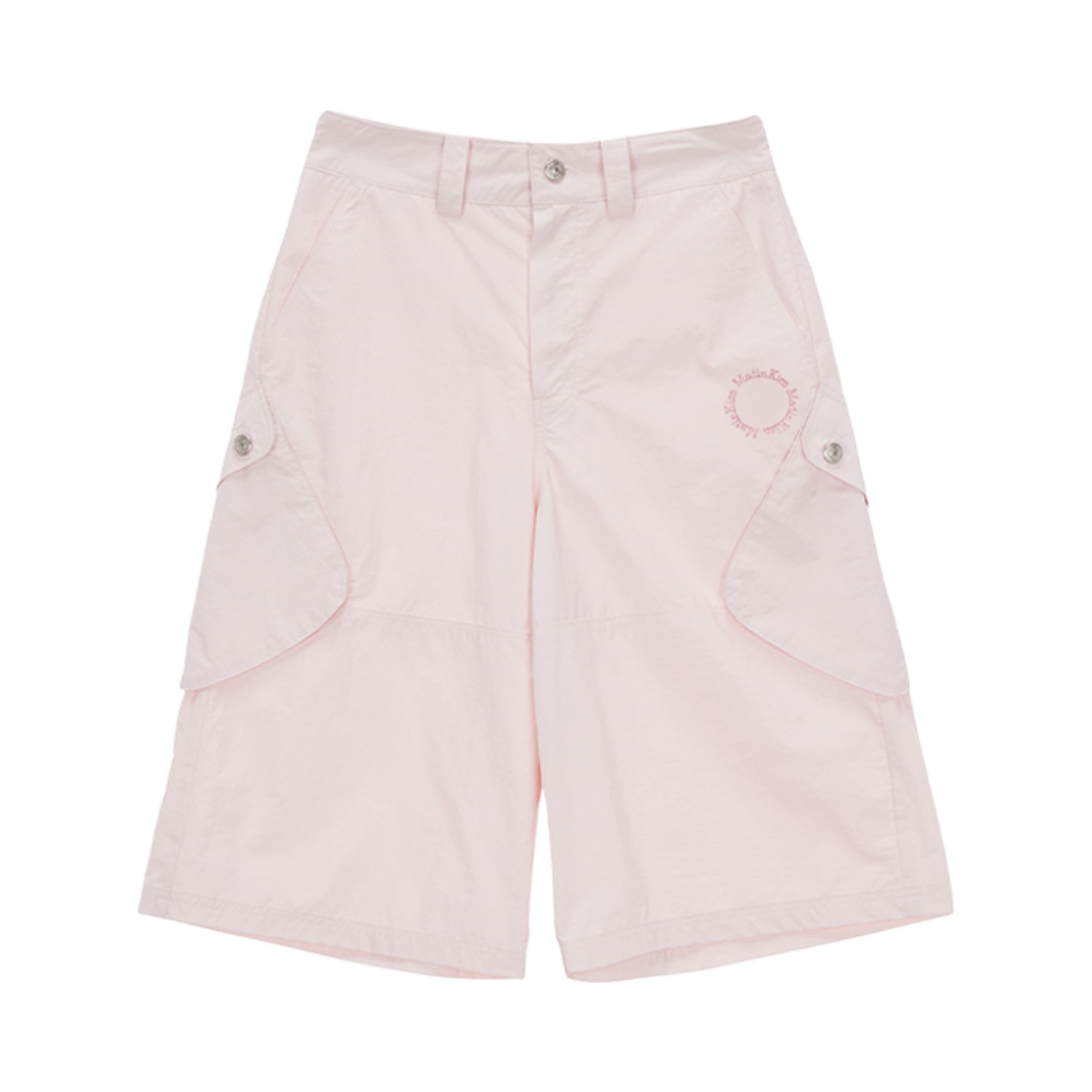 (W) 마뗑킴 카고 버뮤다 팬츠 라이트 핑크((W) Matin Kim Cargo Bermuda Pants Light Pink) - 1