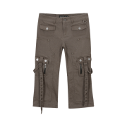 Vacant Archive Piko Capri Pants Brown
