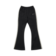Green Butter Women Span Bootcut Logo Track Pants Black