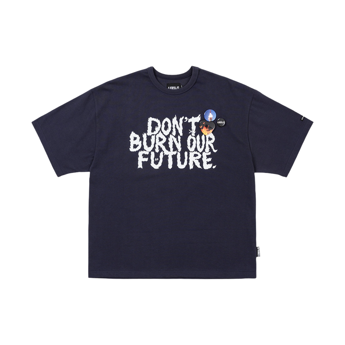 AJ232DB006DN Ajobyajo PBA DBOF Logo T-Shirt Dark Navy