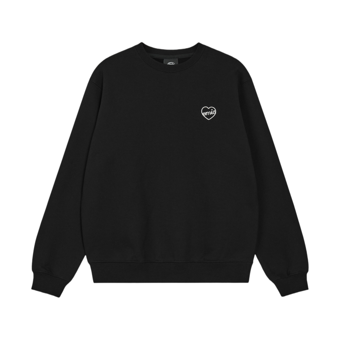 이미스 하트 스웨트셔츠 블랙(Emis Heart Sweatshirt Black) - 1
