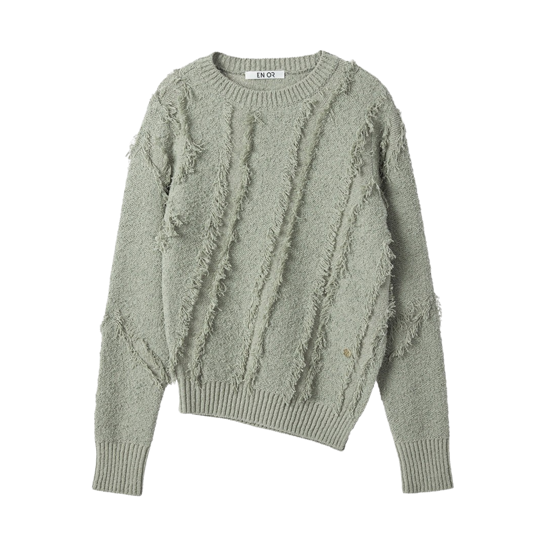 엔오르 우먼 프린지 컷 아웃 니트 민트