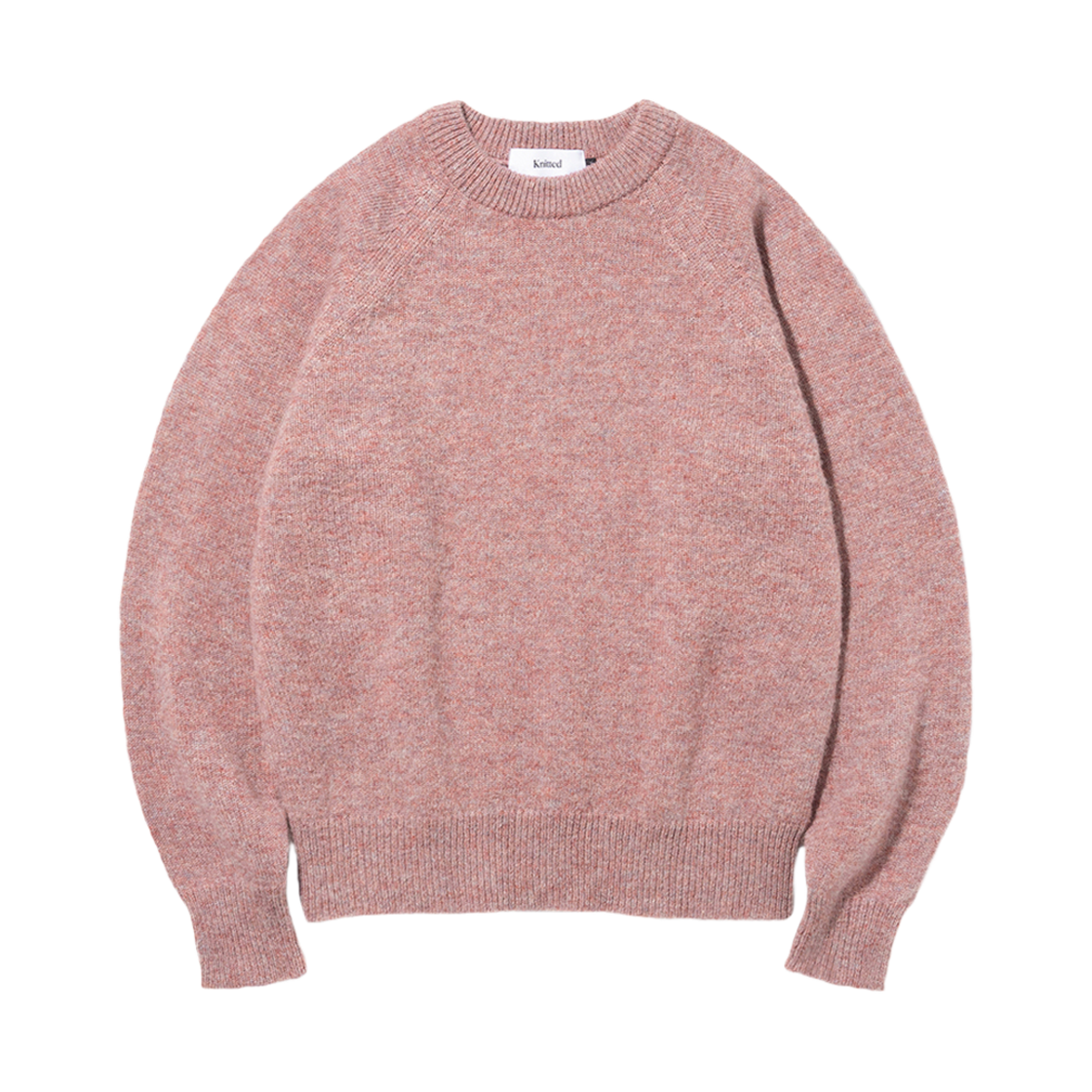 K23AWUK05PK_copy Knitted Shaggy Dog Wool 100% Round Knit Pink