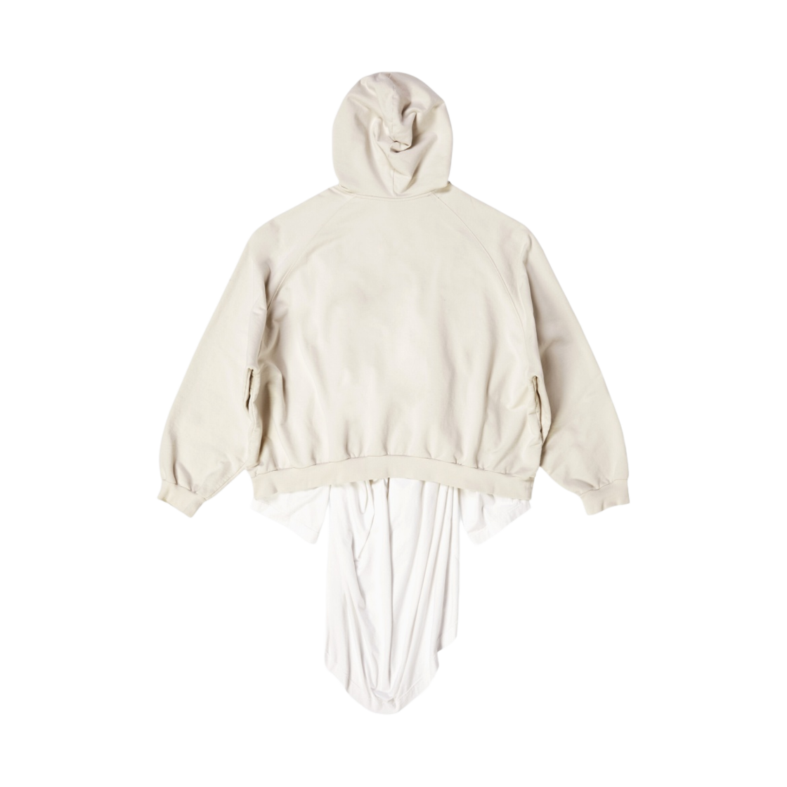 발렌시아가 3XL 패치드 티셔츠 후드 오버사이즈 오프 화이트(Balenciaga 3XL Patched T-Shirt Hoodie Oversized Off White) - 2