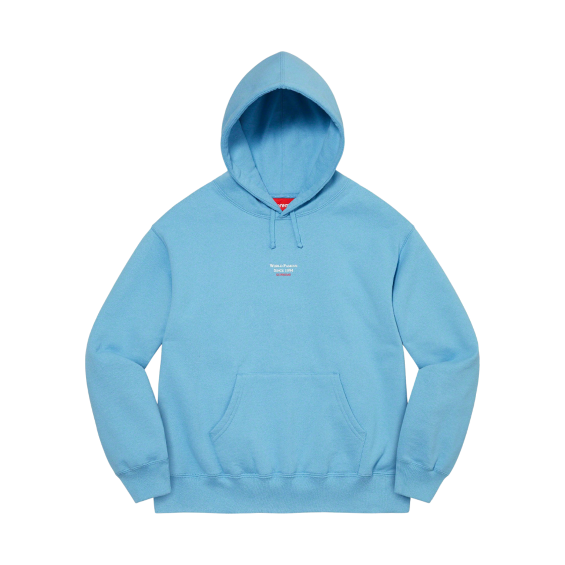 슈프림 월드 페이머스 마이크로 후드 스웨트셔츠 라이트 블루 - 23SS(Supreme World Famous Micro Hooded Sweatshirt Light Blue - 23SS) - 1