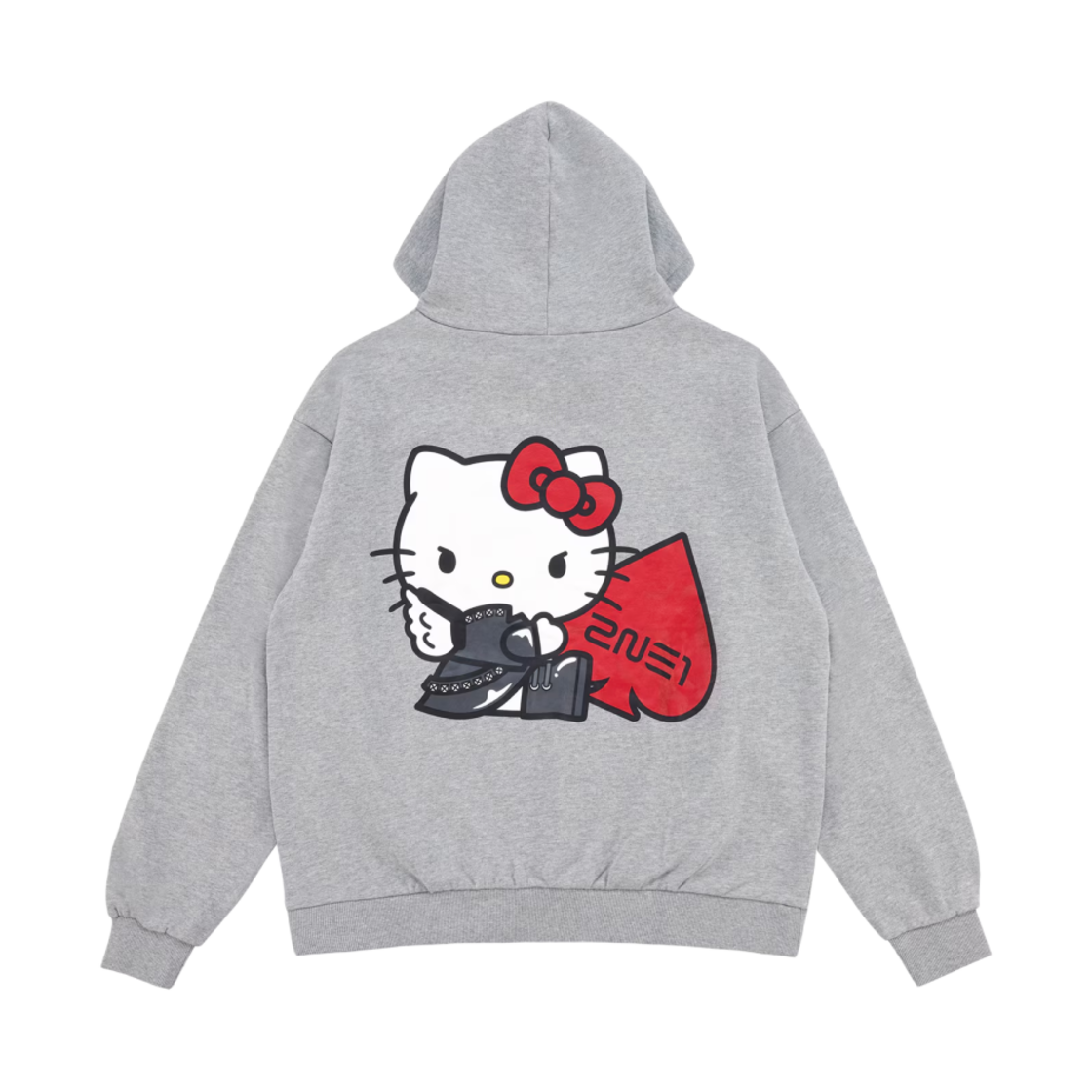 2NE1 x  헬로 키티 후드 그레이(2NE1 x Hello Kitty Hoodie Gray)