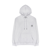 Wooyoungmi Cotton Back Logo Hooded T-Shirt Gray - 24SS