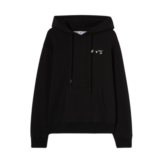 Off-White OW Logo Slim Hoodie Black