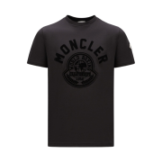 Moncler Printed Motif T-Shirt Black - 23FW