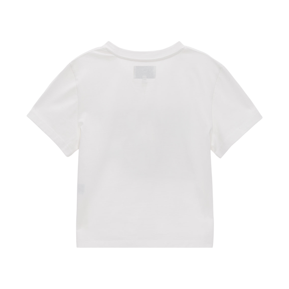(W) 마뗑킴 씬 타이포 크롭 탑 화이트((W) Matin Kim Thin Typo Crop Top White) - 2