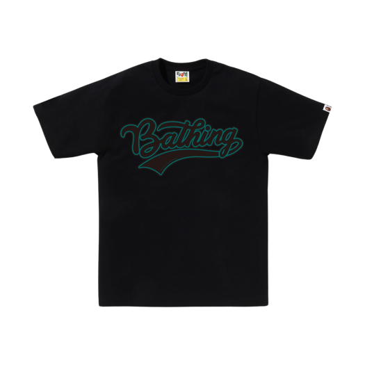 BAPE Varsity Baseball Logo T-Shirt Black