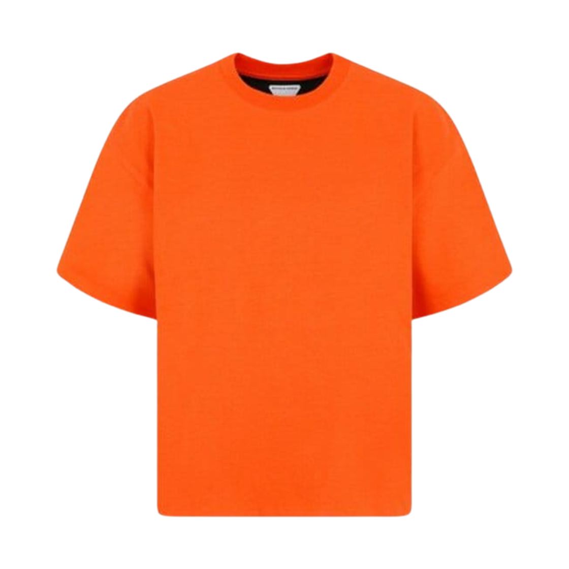 (W) 보테가 베네타 코튼 저지 티셔츠 오렌지((W) Bottega Veneta Cotton Jersey T-Shirt Orange)