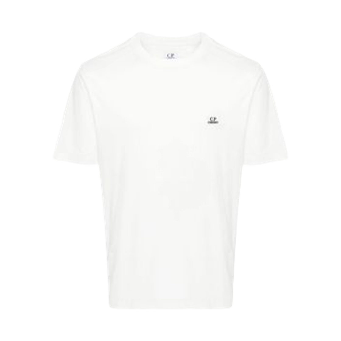 C.P. 컴퍼니 30/1 저지 로고 패치 티셔츠 거즈 화이트 - 25SS(C.P. Company 30/1 Jersey Logo Patch T-Shirt Gauze White - 25SS) - 1