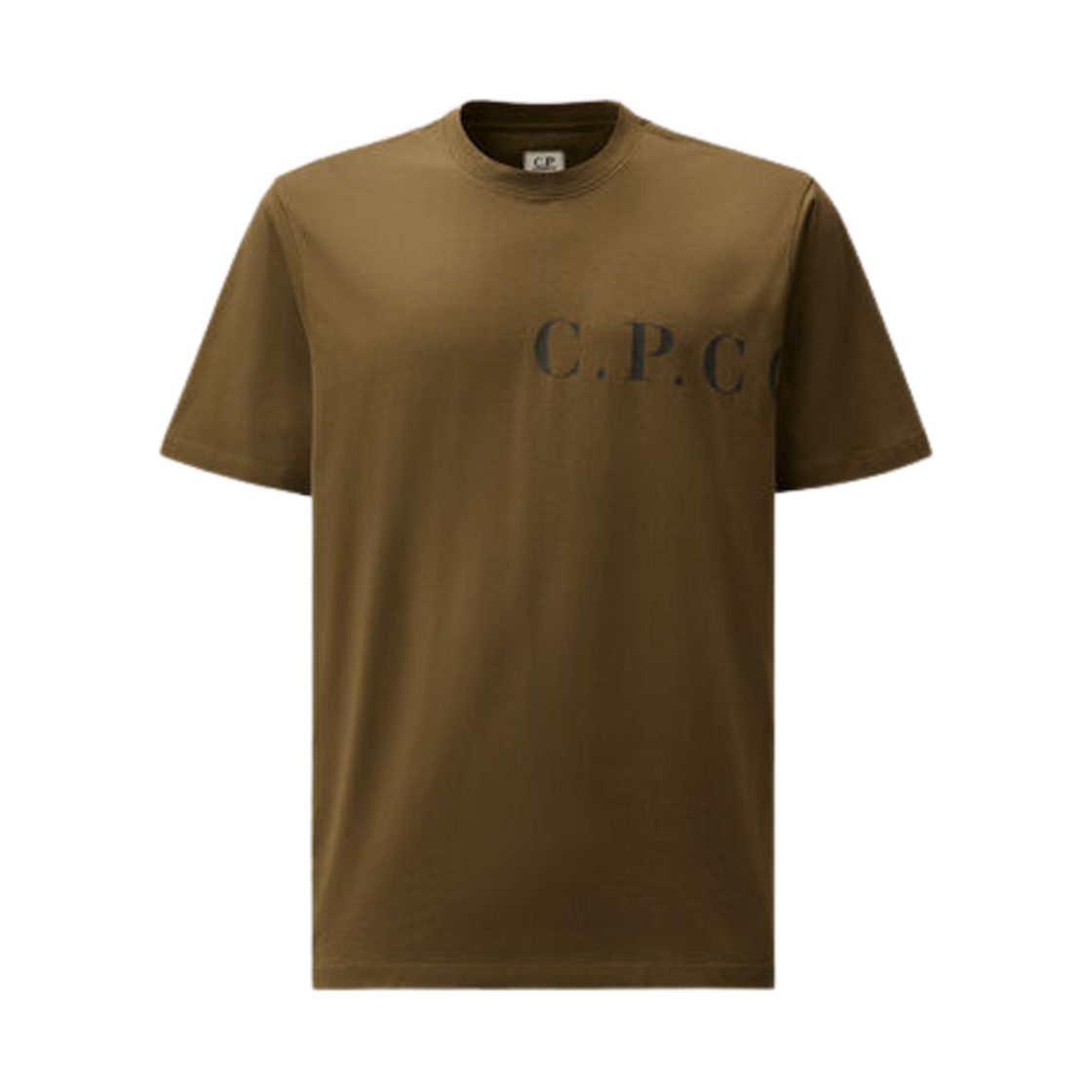 18CMTS139A005100W683 C.P. Company 30/1 Jersey Front Back Logo T-Shirt Ivy Green - 25SS