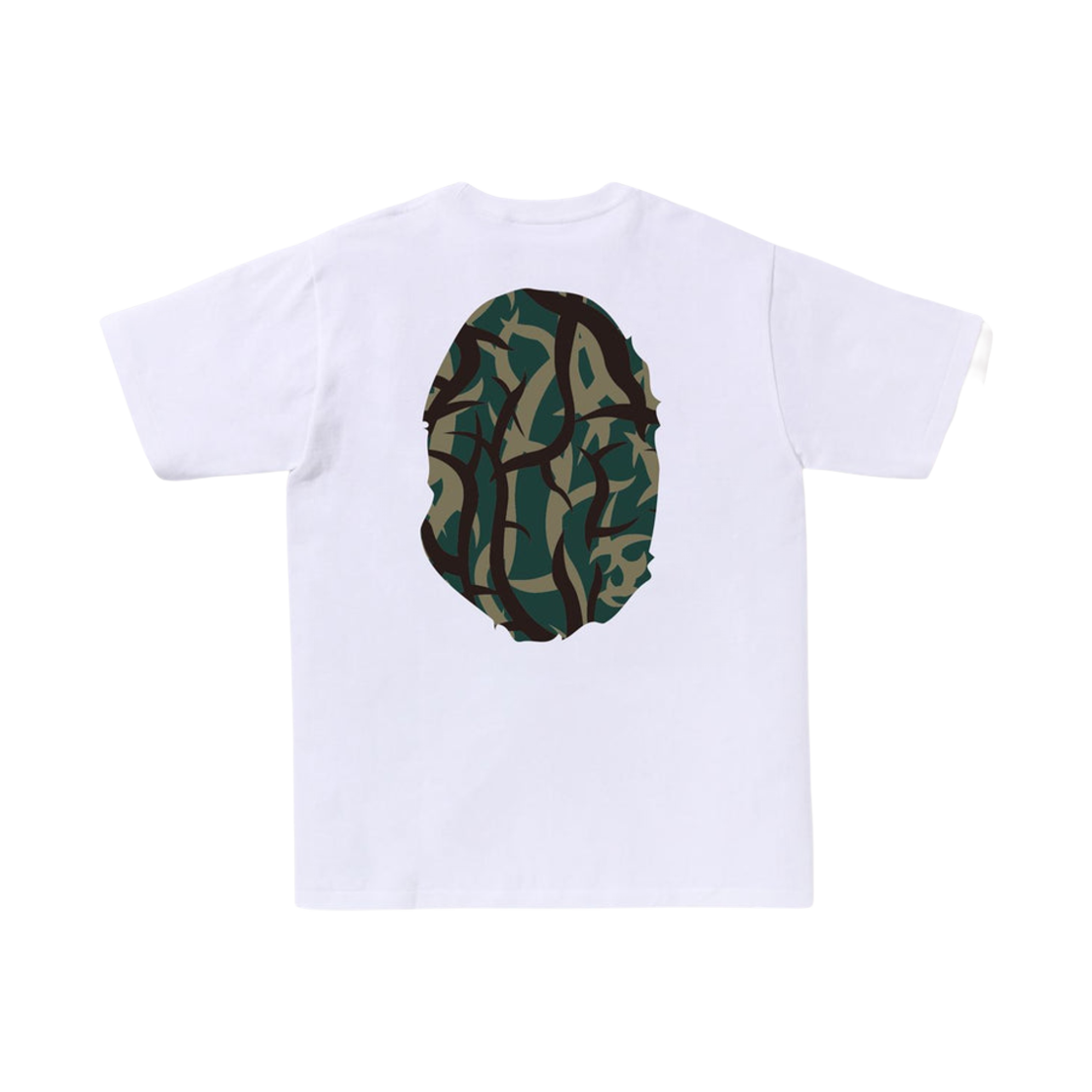베이프 트라이얼 카모 빅 에이프 헤드 티셔츠 화이트 그린(BAPE Trial Camo Big Ape Head T-Shirt White Green) - 2