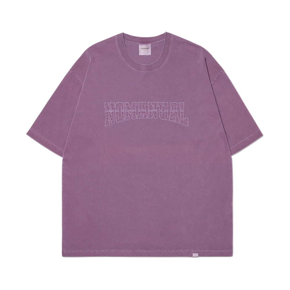 노매뉴얼 패치 티셔츠 퍼플