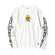 Kapital 20 Tenjiku Cotton Crewlon Peckish Kap Pt T-Shirt Yellow