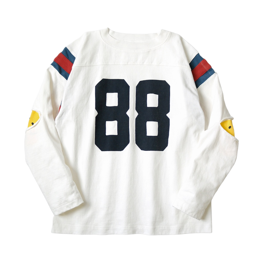 EK-1382P/EK-1382/EK-1603LC Kapital 16 Tightening Jersey Elbow Lip Football Long T-Shirt White