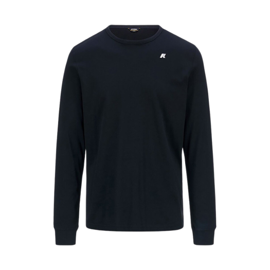Y246EMT159 K-WAY Elmer Js Peach T-Shirt Dark Navy