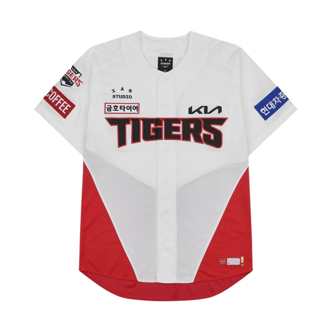 기아 타이거즈 x 아이앱 스튜디오 어센틱 홈 유니폼 화이트 (논 마킹 버전)(Kia Tigers x IAB Studio Authentic Home Uniform White (Non Marking Ver.))