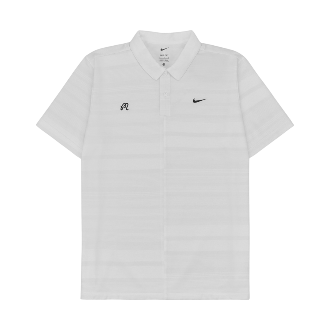 말본 골프 x 나이키 드라이핏 언스크립티드 폴로 화이트(Malbon Golf x Nike Dri-Fit Unscripted Polo White) - 1
