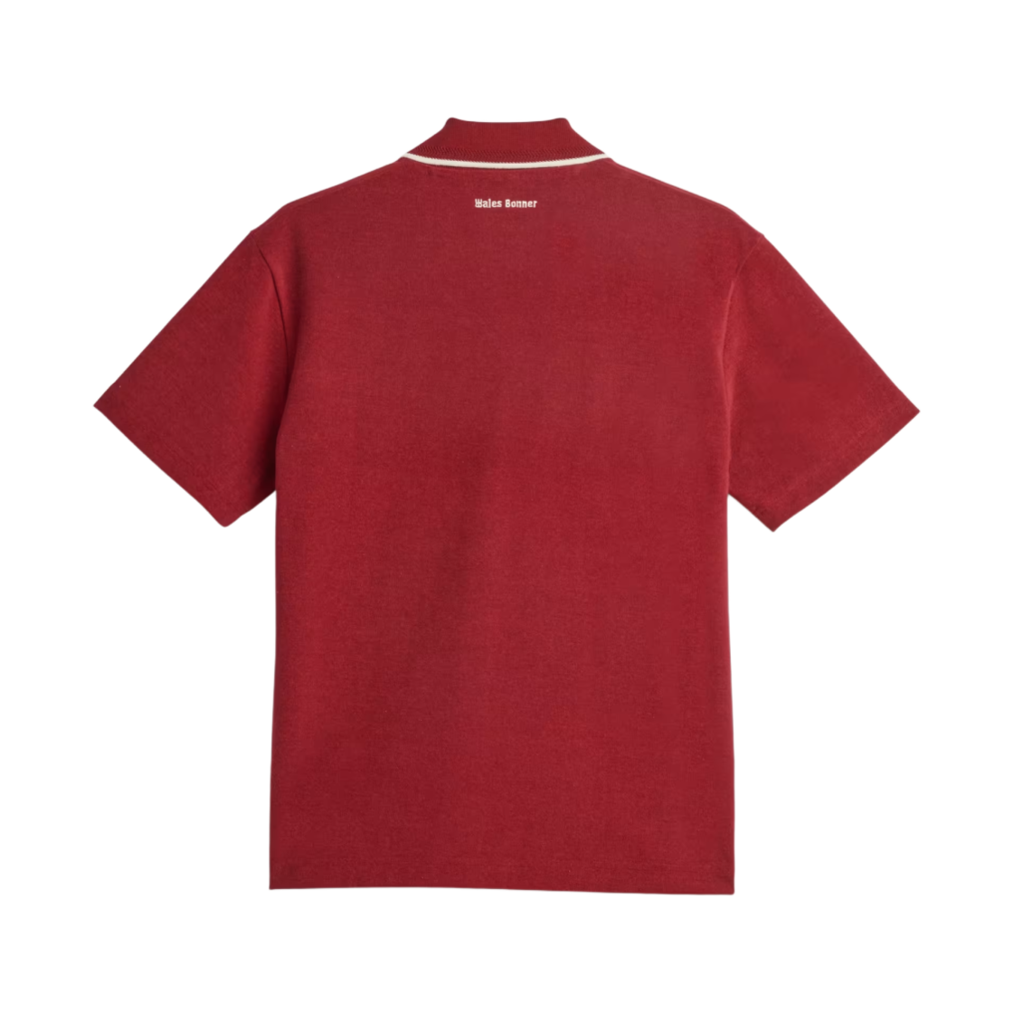 아디다스 x 웨일스 보너 폴로 셔츠 컬리지에이트 버건디 - US 사이즈(Adidas x Wales Bonner Polo Shirt Collegiate Burgundy - US Sizing) - 2