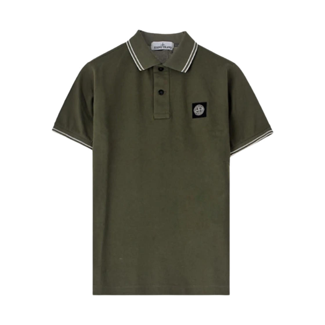 스톤 아일랜드 22S18 폴로 셔츠 올리브 그린 - 23SS