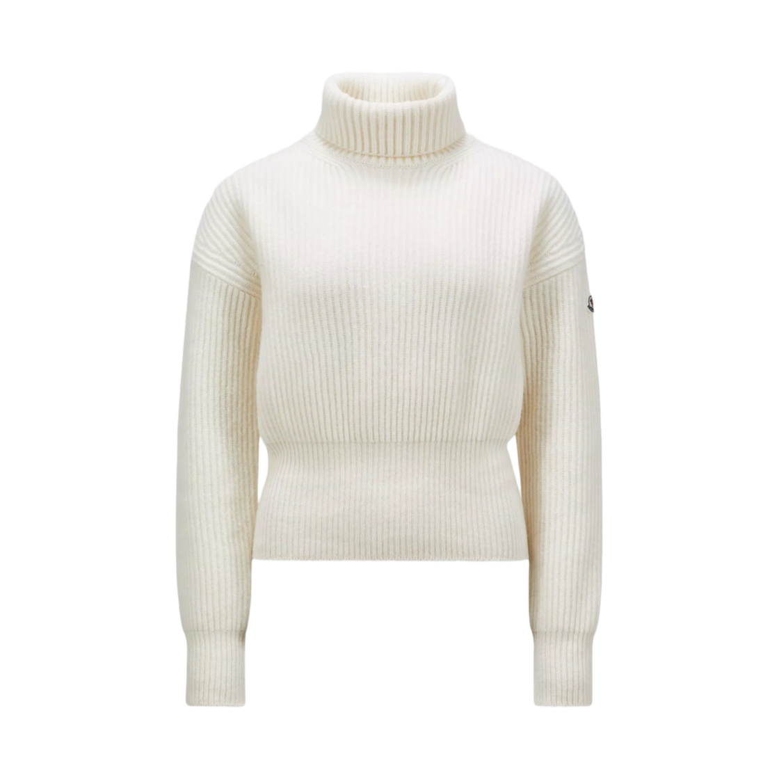J2-093-9F00019-M1241-035 (W) Moncler Wool Turtleneck Sweater Milk White - 24FW