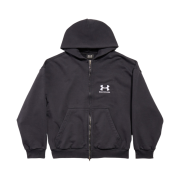(W) Balenciaga x Under Armour Regular Fit Zip-Up Hoodie Black White